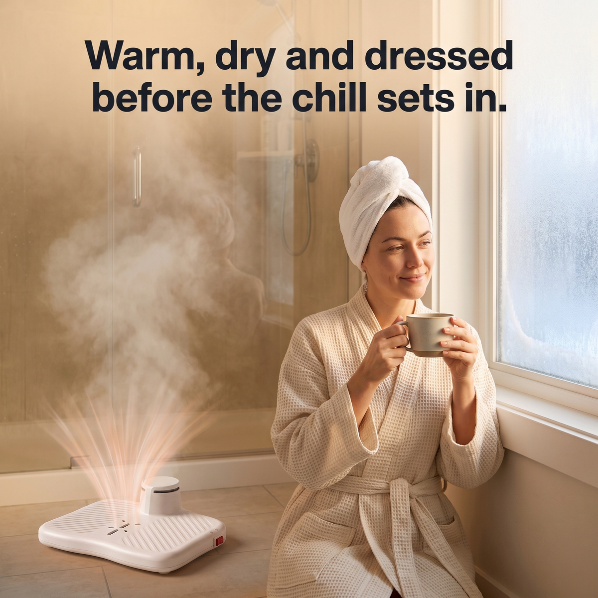 Halo Body Dryer | Warm Air, Step-On, Towel-Free Finish