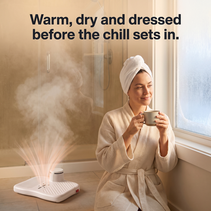 Halo Body Dryer | Warm Air, Step-On, Towel-Free Finish
